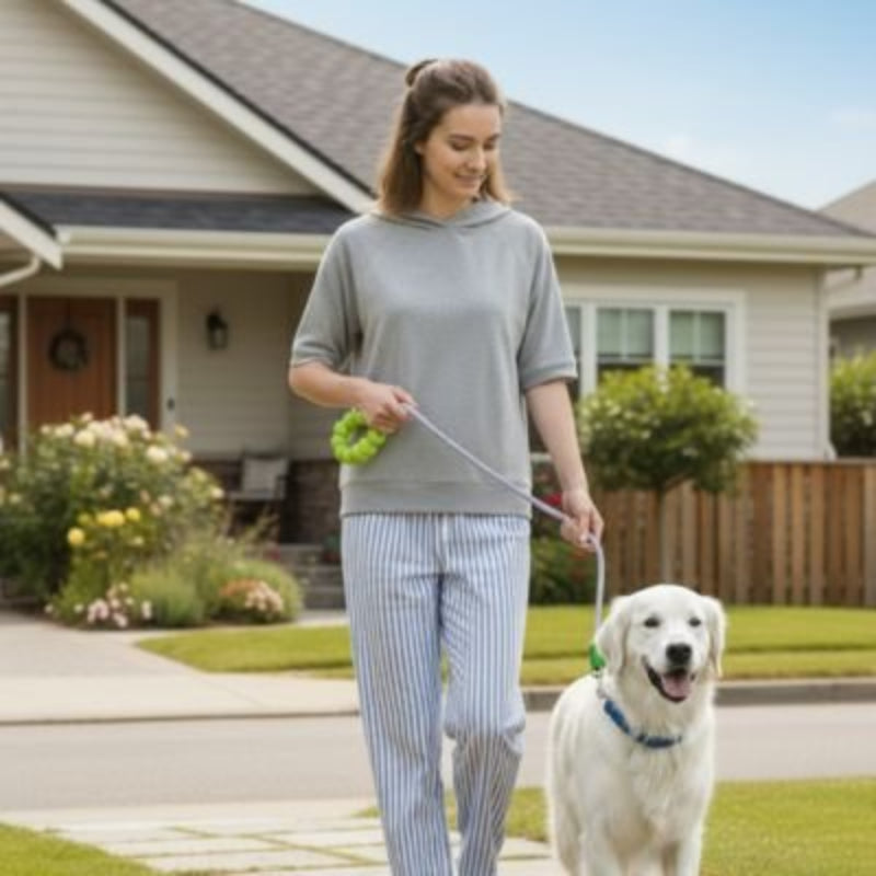 Purple ShockGuard shock-absorbing dog lead