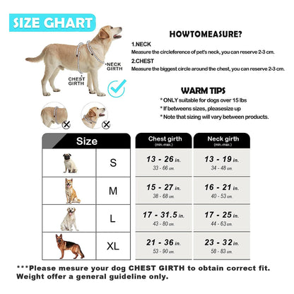 Dog harness size guide UK - find your perfect fit