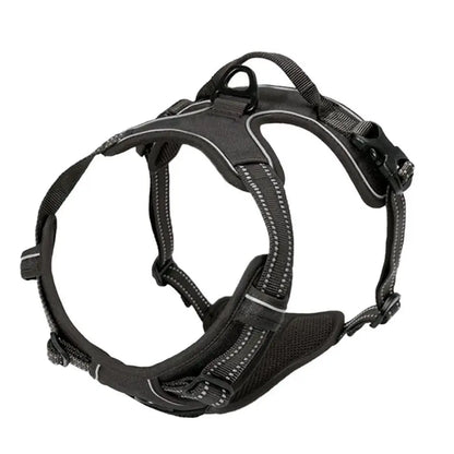 Dog harness front clip black colour large dog UK