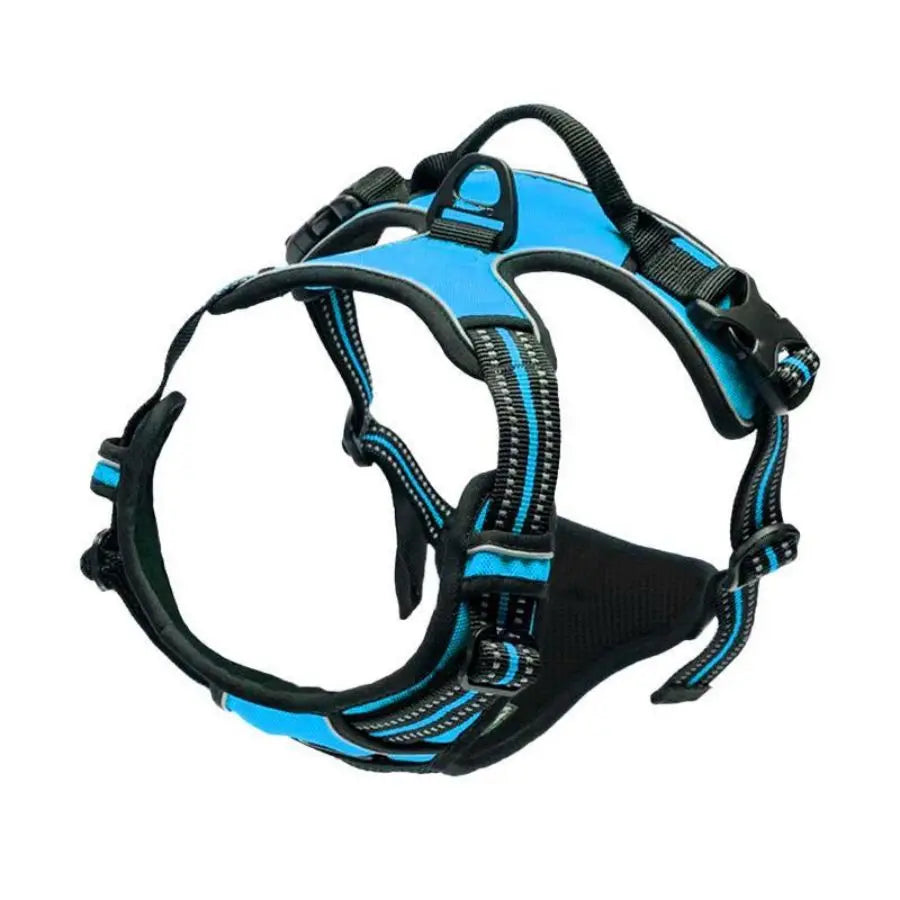 Front clip dog harness for large dogs blue colour UK