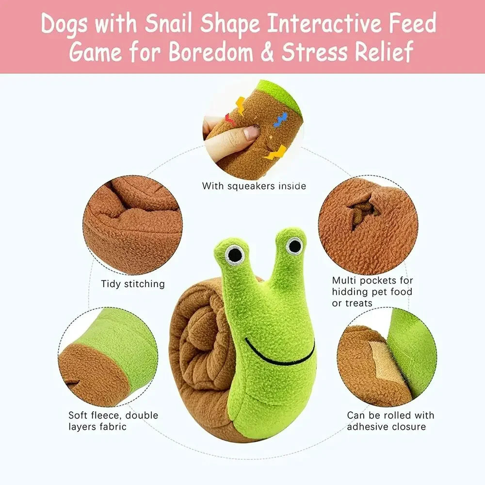 Squeaky dog puzzle toy with built-in squeaker for engagement
