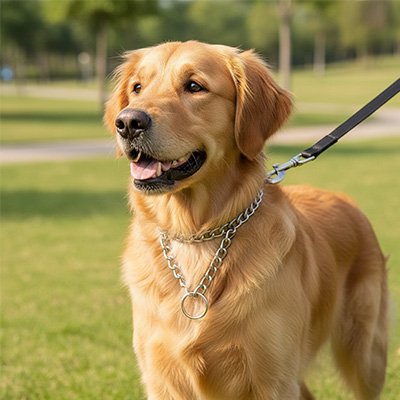 How martingale dog collar works - no choke training dog collar for dogs that pull - gentle correction dog collar UK