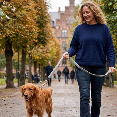 Dog lead blue