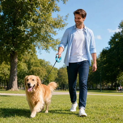 RetractPro retractable dog lead with one-handed brake lock