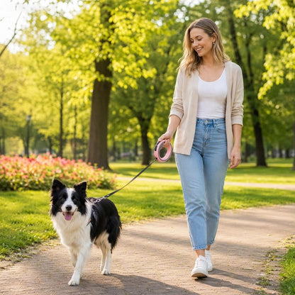 RetractPro retractable dog lead with soft-touch handle