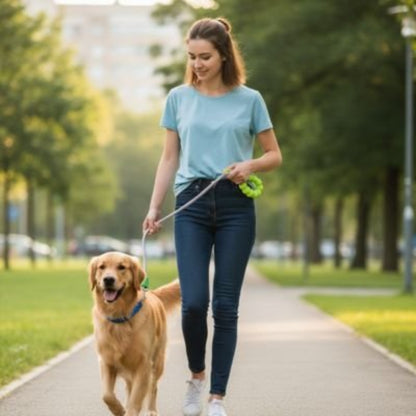 Blue ShockGuard shock-absorbing dog lead
