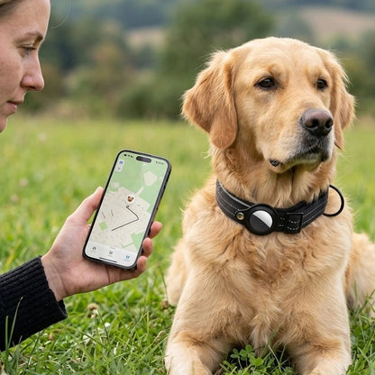 Labrador with dog collar gps