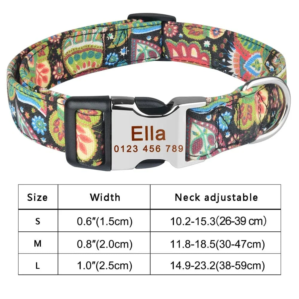 adjustabledogcollar colour multiple size board